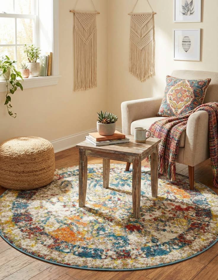 Detail image of 3' 3 x 3' 3 Venice Round Rug