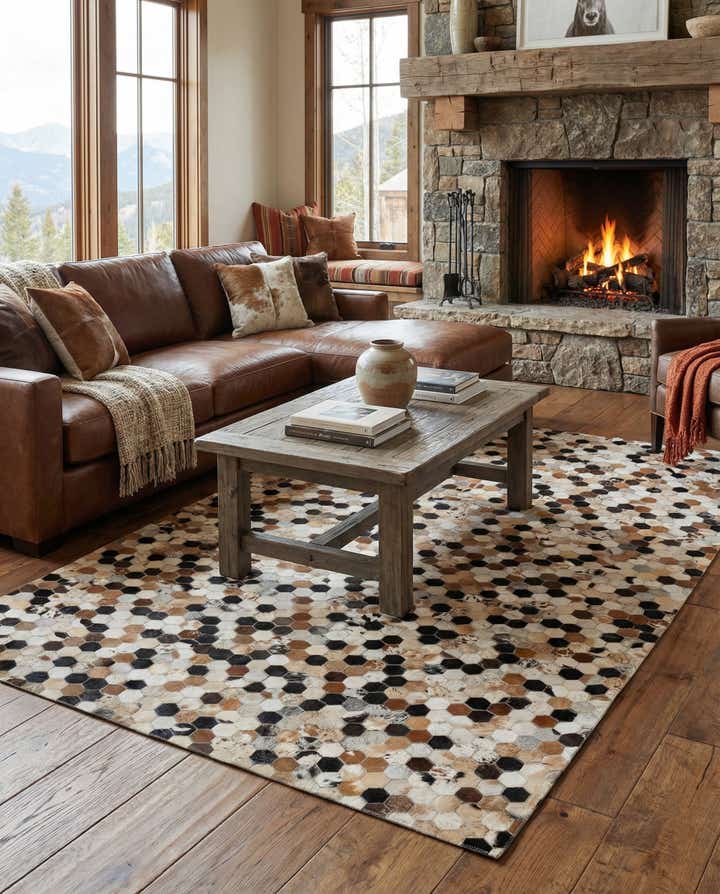 5' 1 x 7' 11 Cowhide - Patchwork Rug