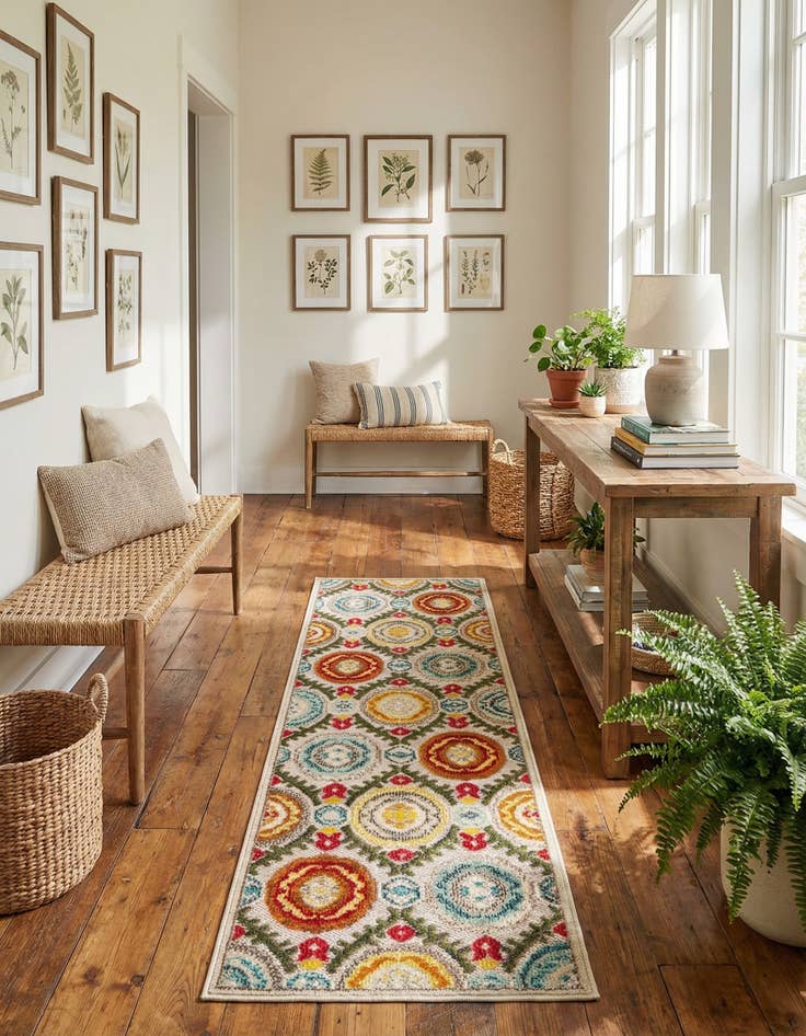 Detail image of 2' x 6'  Washable Casablanca Indoor / Outdoor Runner Rug