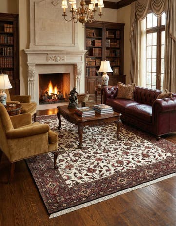 6' 9 x 9' 6 Bidjar With Silk Rug