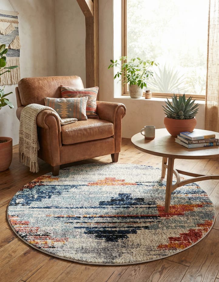 5' x 5' Tucson Round Rug
