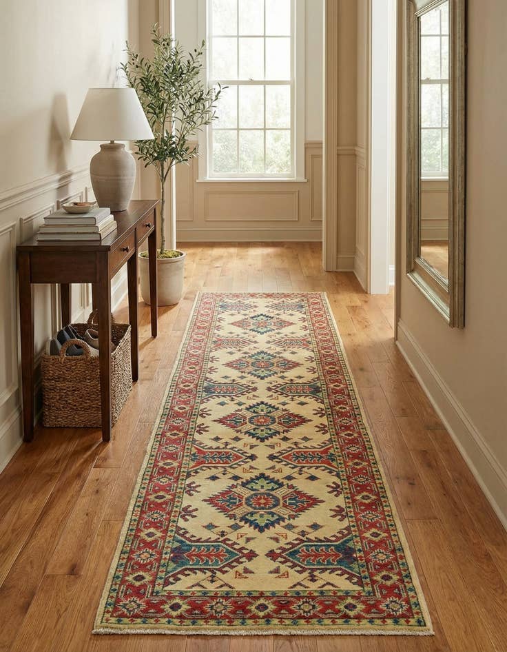 Detail image of 2' 9 x 9' 6  Hand Knotted Kazak Runner Rug