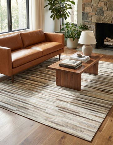 5' 4 x 7' 5 Cowhide Rug