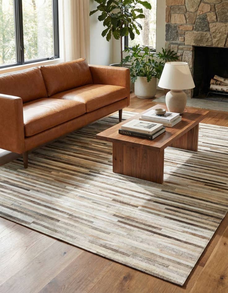 Detail image of  5' 4 x 7' 5 Cowhide Rug