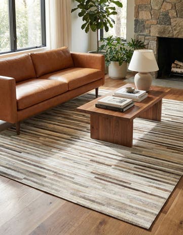 5' 4 x 7' 5 Cowhide Rug