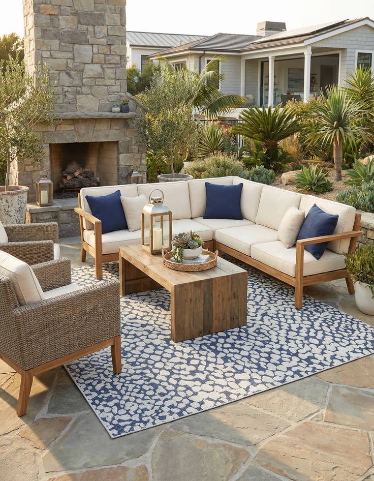 Detail image of 10' x 14' 1  Washable Safari Indoor / Outdoor Rug