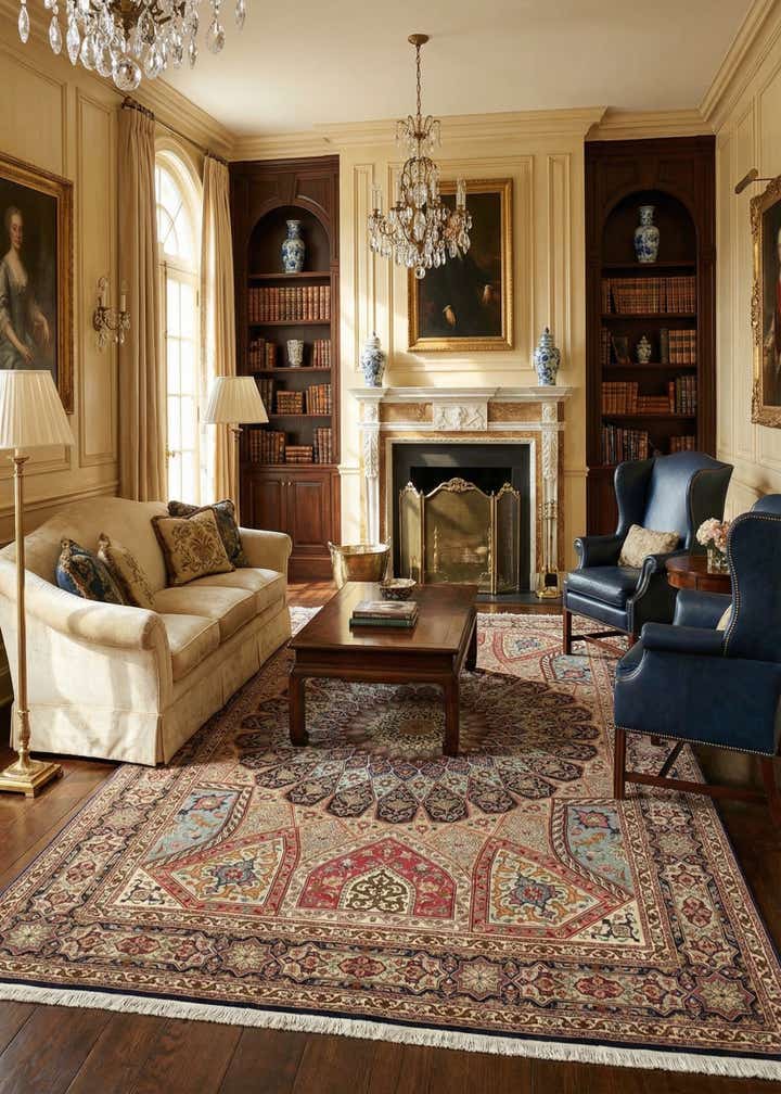 6' 8 x 10' 1 Hand Knotted Tabriz Persian Rug