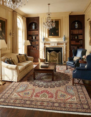 6' 8 x 10' 1 Hand Knotted Tabriz Persian Rug