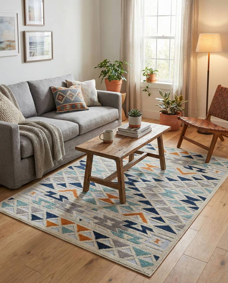 Detail image of 4' x 6' Easy-Clean Aruba Indoor / Outdoor Rug