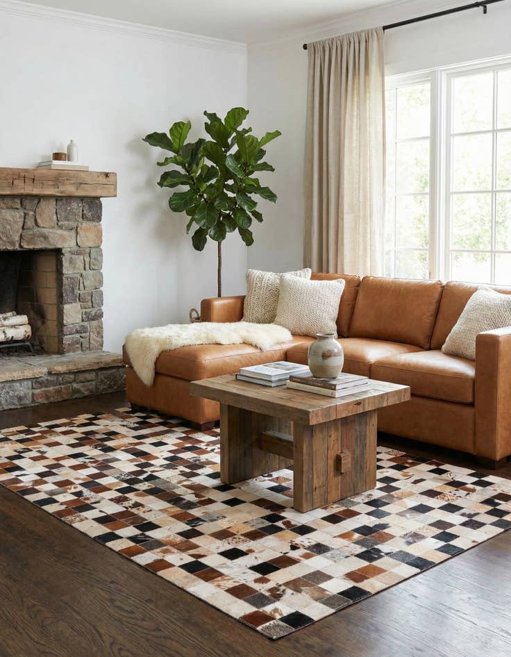 Detail image of  5' x 8' Cowhide Rug