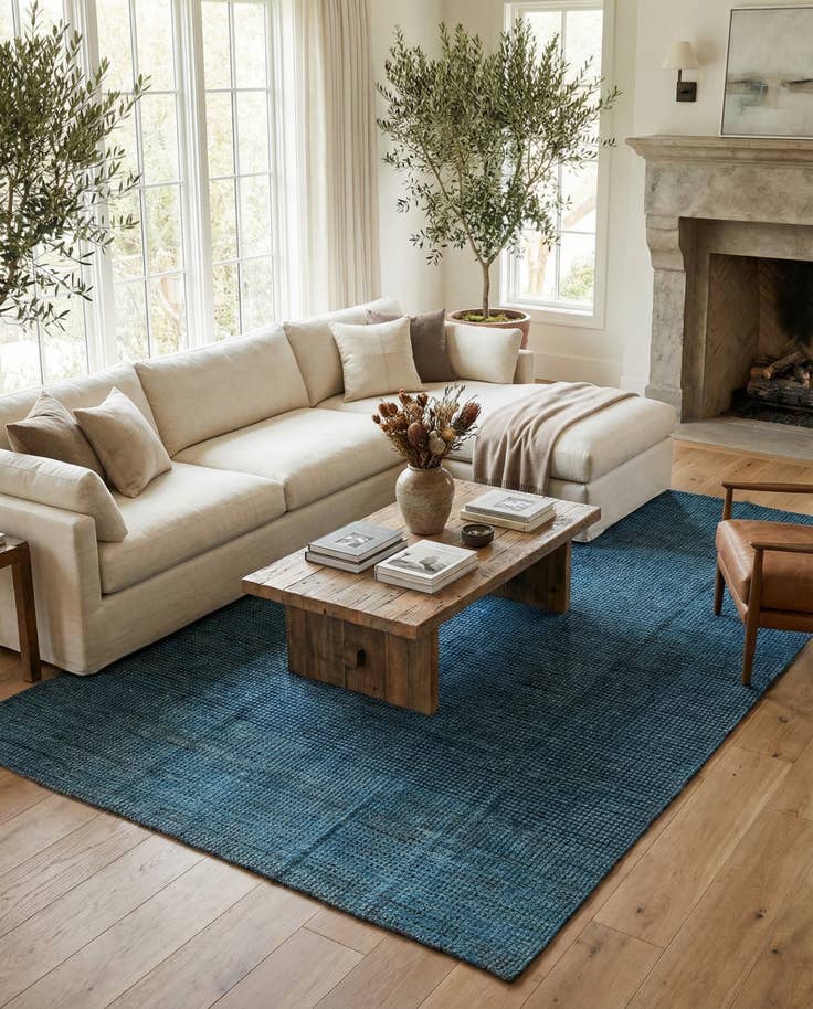 Detail image of 6' 5 x 10' 5 Hand Knotted Darya Wool Rug