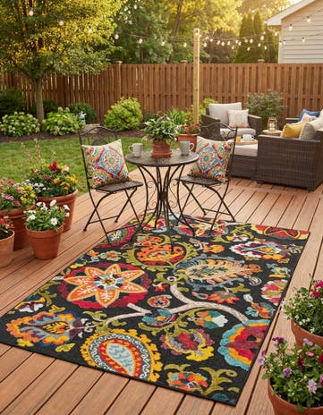 5' x 7' Easy-Clean Casablanca Indoor / Outdoor Rug