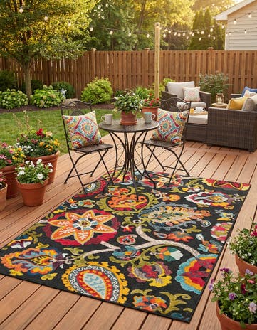 5' x 7' Easy-Clean Casablanca Indoor / Outdoor Rug