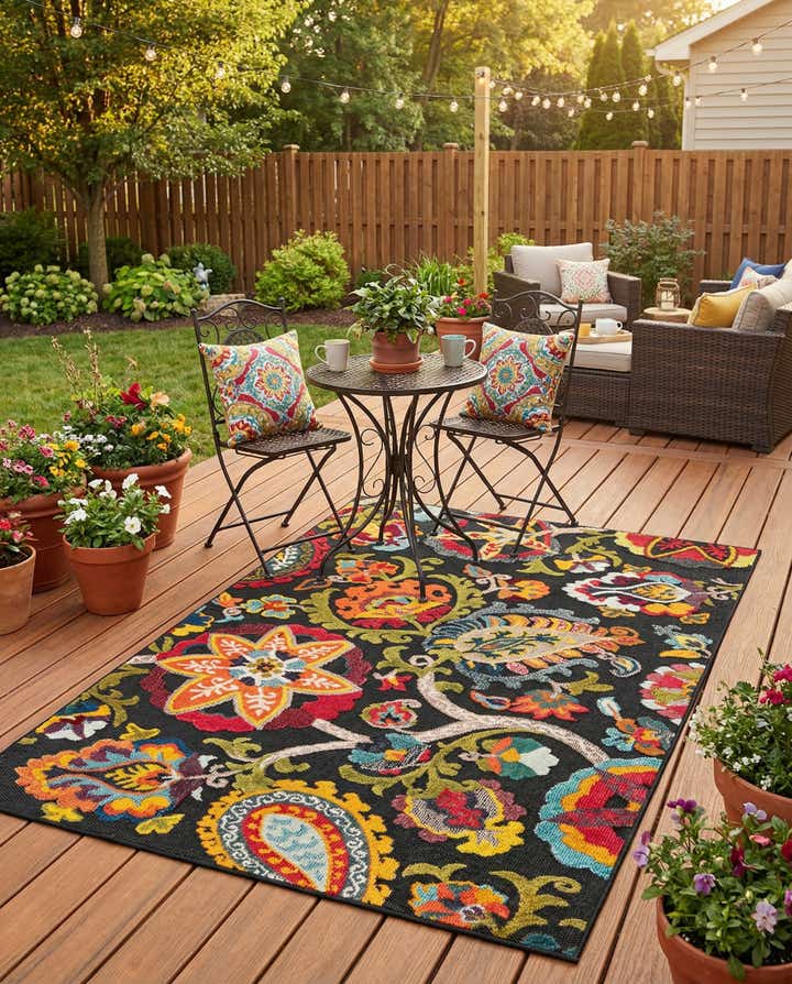 5' x 7' Easy-Clean Casablanca Indoor / Outdoor Rug