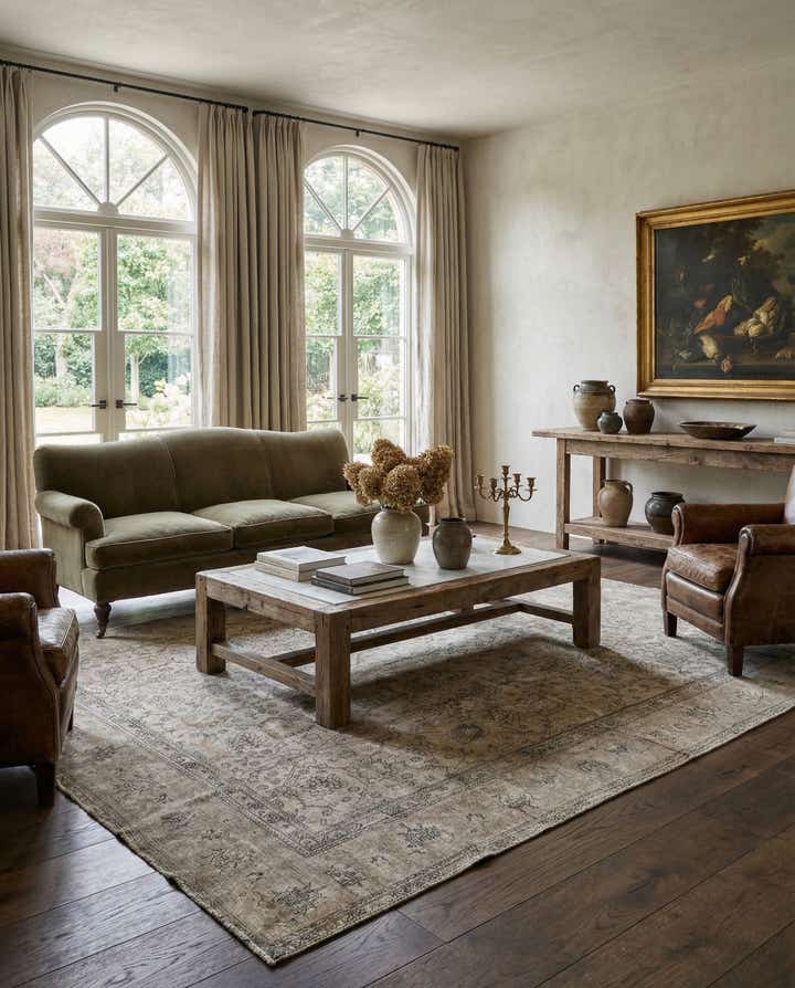 9' 3 x 12' 4 Hand Knotted Ultra Vintage Persian Wool Rug