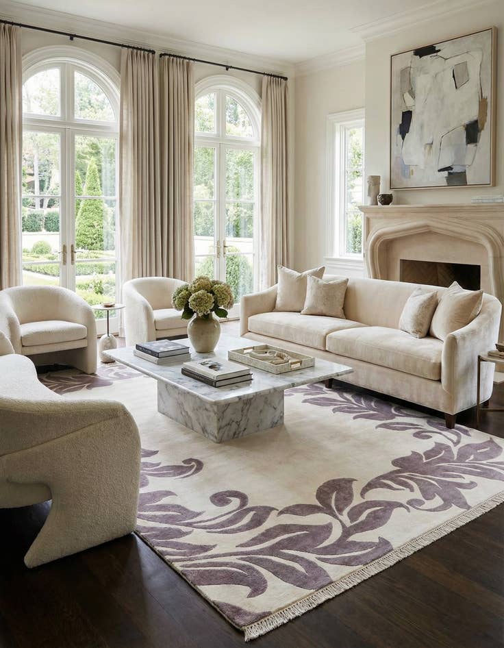 Detail image of 5' 6 x 8' 1  Hand Knotted Darya Wool Rug