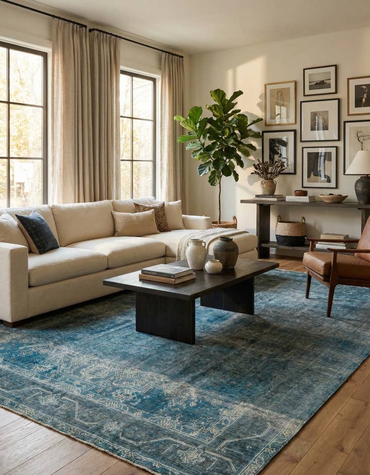 Detail image of 9' 3 x 12' 8  Hand Knotted Ultra Vintage Persian Wool Rug