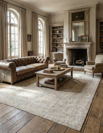 9' 3 x 12' 1 Hand Knotted Ultra Vintage Persian Wool Rug