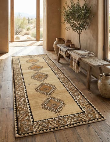 3' 11 x 7' Gabbeh Wool Rug