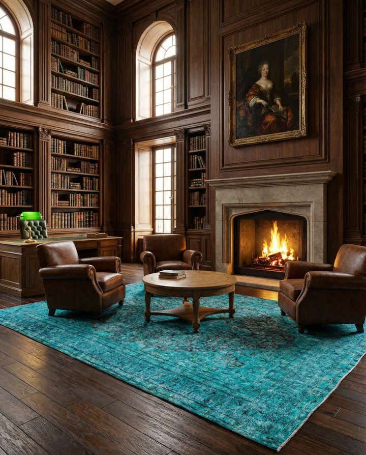 9' 7 x 13' Vintage Royal Wool Rug