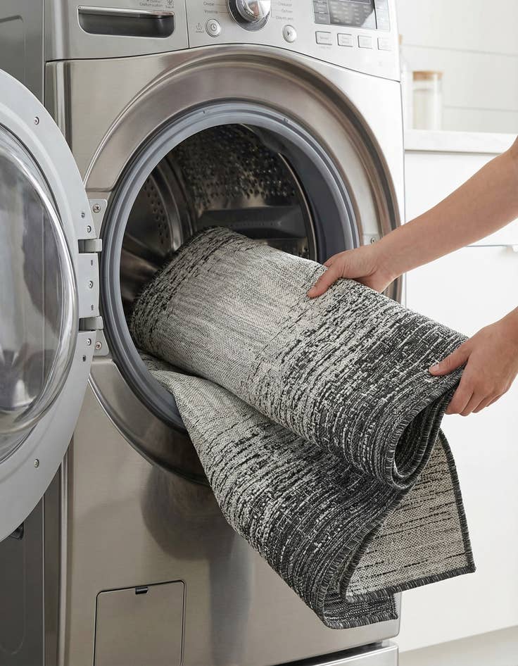 Detail image of 5' 3 x 8'  Washable Modern Indoor / Outdoor Rug