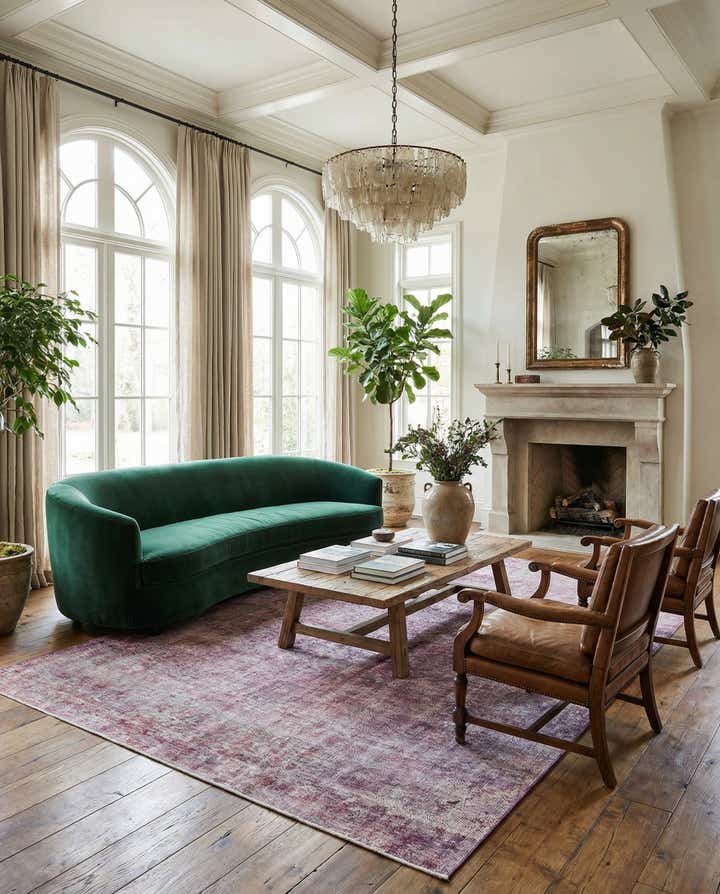 6' 5 x 9' 6 Hand Knotted Ultra Vintage Persian Wool Rug