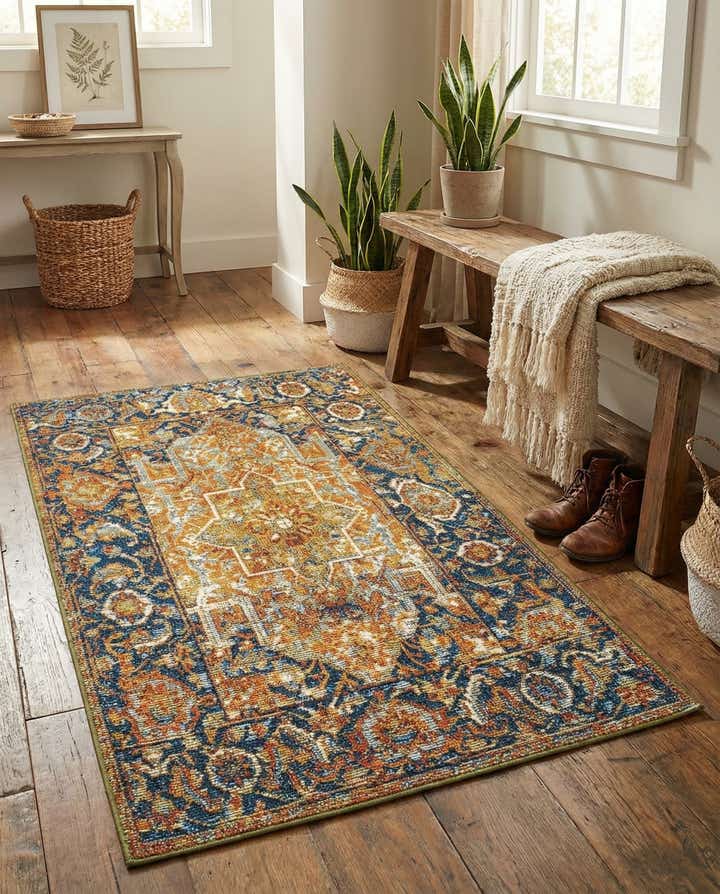 2' x 3' Easy-Clean Traditional Indoor / Outdoor Rug