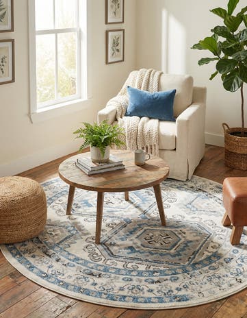 5' 3 x 5' 3 Charlotte Round Rug