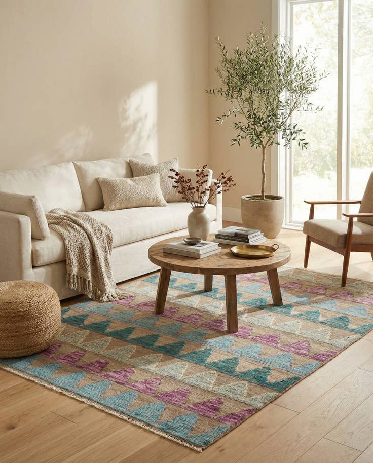 Detail image of 5' x 7' Hand Knotted Darya Wool Rug