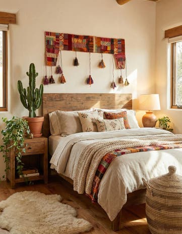 1' 8 x 4' 3 Hand Woven Wall Art Wool Rug