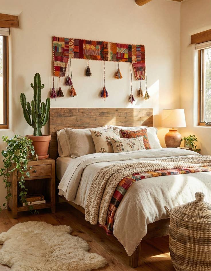 Detail image of 1' 8 x 4' 3  Hand Woven Wall Art Wool Rug