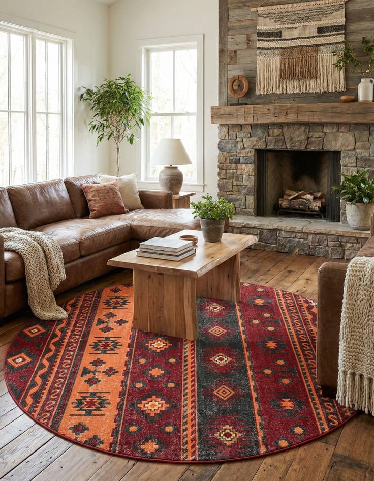 Detail image of  7' 10 x 7' 10 Lucerne Round Rug