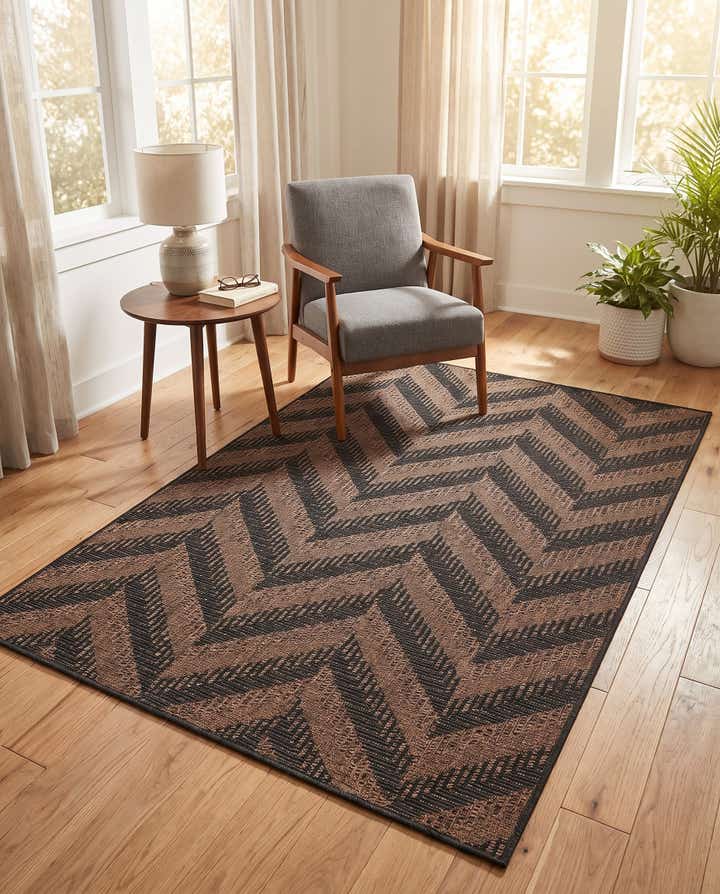 4' x 6' Easy-Clean Modern Indoor / Outdoor Rug