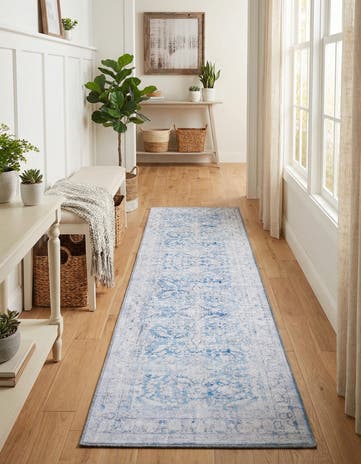 2' x 6' Washable Timeless Runner Rug