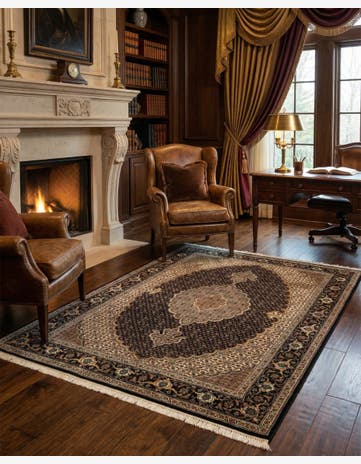3' 6 x 5' Tabriz Mahi Rug