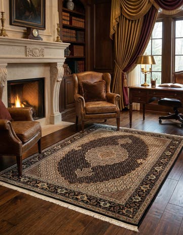 3' 6 x 5' Tabriz Mahi Rug