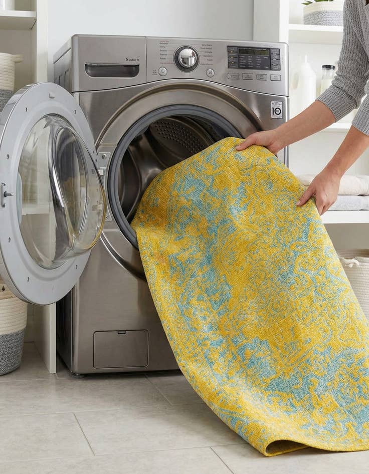 Detail image of 7' 10 x 10'  Washable Jill Zarin Dubai Indoor / Outdoor Oval Rug