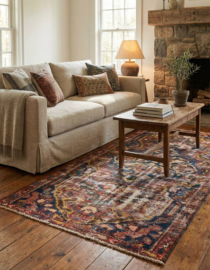 Detail image of 3' x 6'  Hand Knotted Ultra Vintage Persian Wool Runner Rug