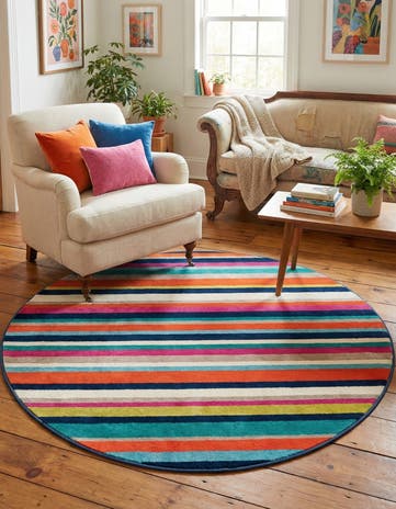 Azalea Round Rug