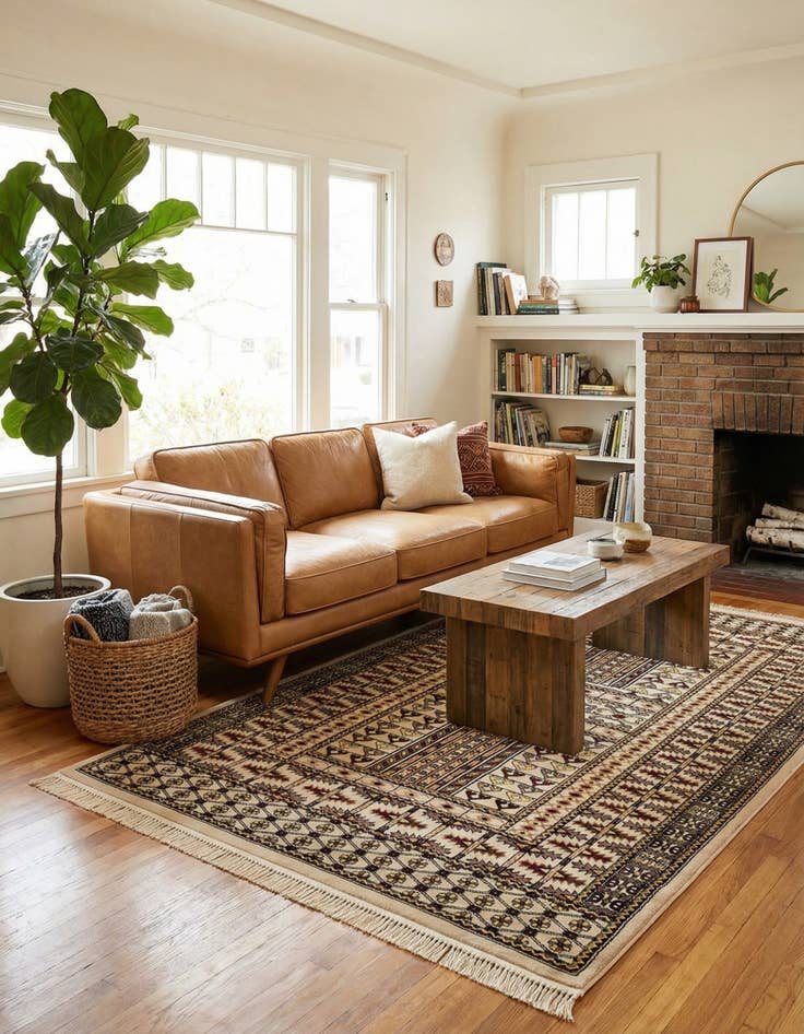 Detail image of 5' 3 x 8' Bokhara Rug