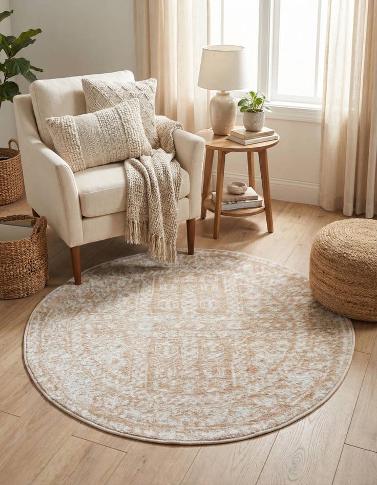 Detail image of  3' x 3' Oxford Round Rug