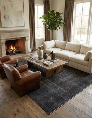 9' 2 x 12' 6 Hand Knotted Ultra Vintage Persian Wool Rug