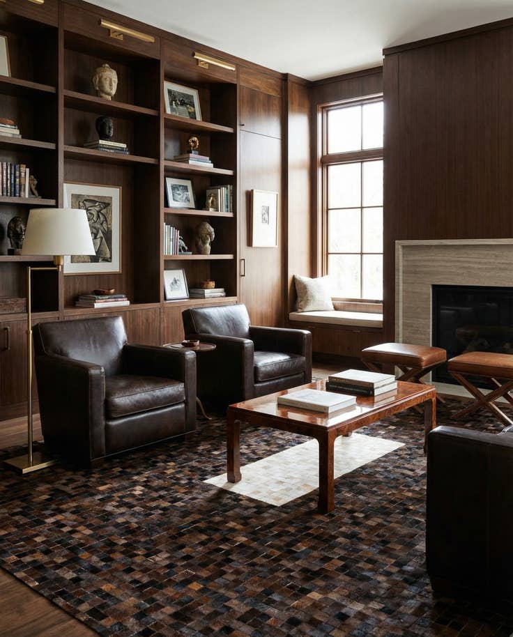 Detail image of 8' 2 x 10' Cowhide Stocks Rug