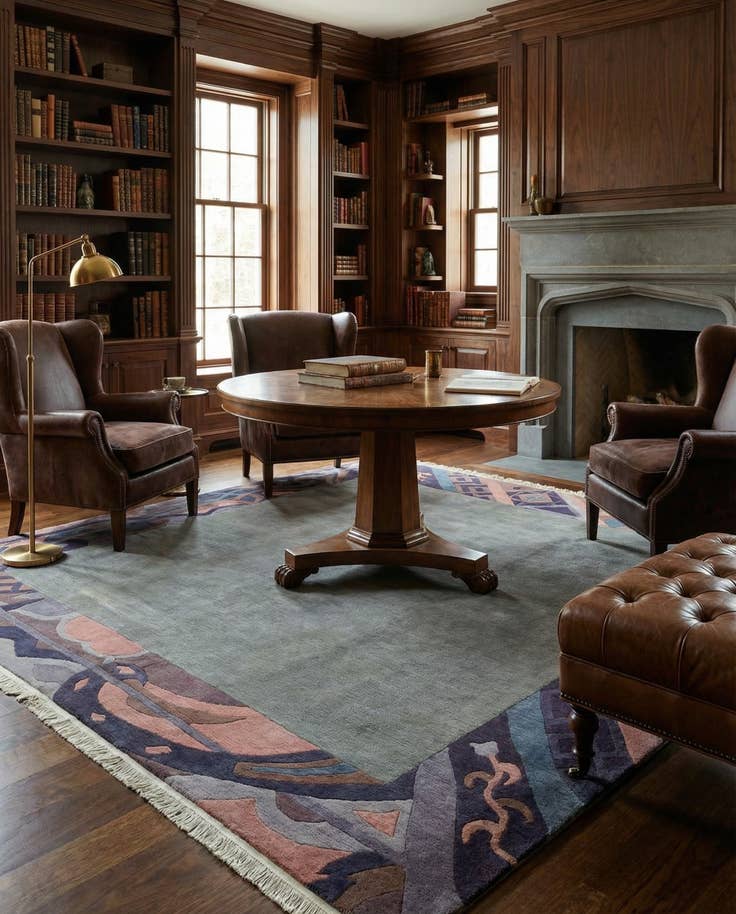 Detail image of 8' 2 x 8' 4 Hand Knotted Nepal Wool Square Rug