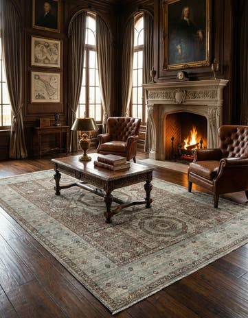5' 7 x 7' 7 Hand Knotted Amina Rug