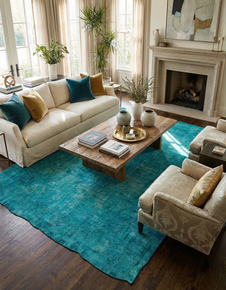 Detail image of  9' 6 x 13' 2  Hand Knotted Ultra Vintage Persian Wool Rug