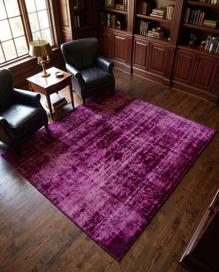 6' x 7' Hand Knotted Ultra Vintage Persian Wool Square Rug
