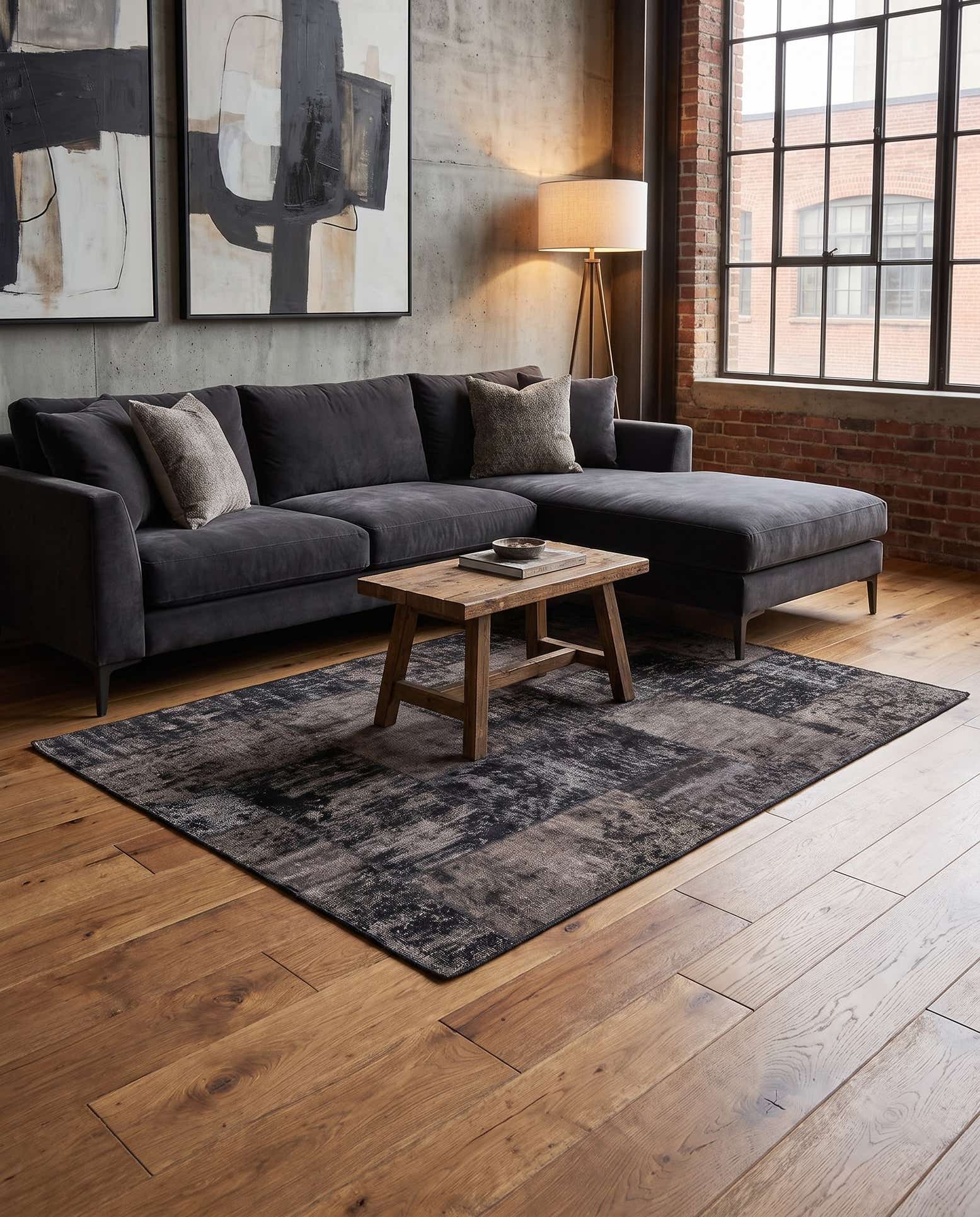 150cm x 205cm Handgeknüpft Ultra Vintage Persisch Wolle Teppich