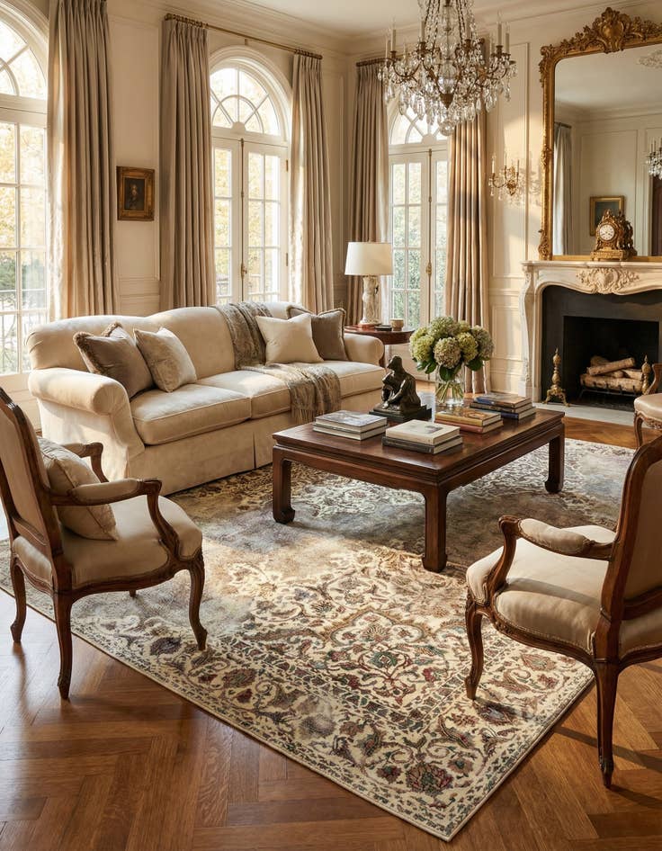 Detail image of 9' 3 x 11' 11 Vintage Royal Wool Rug