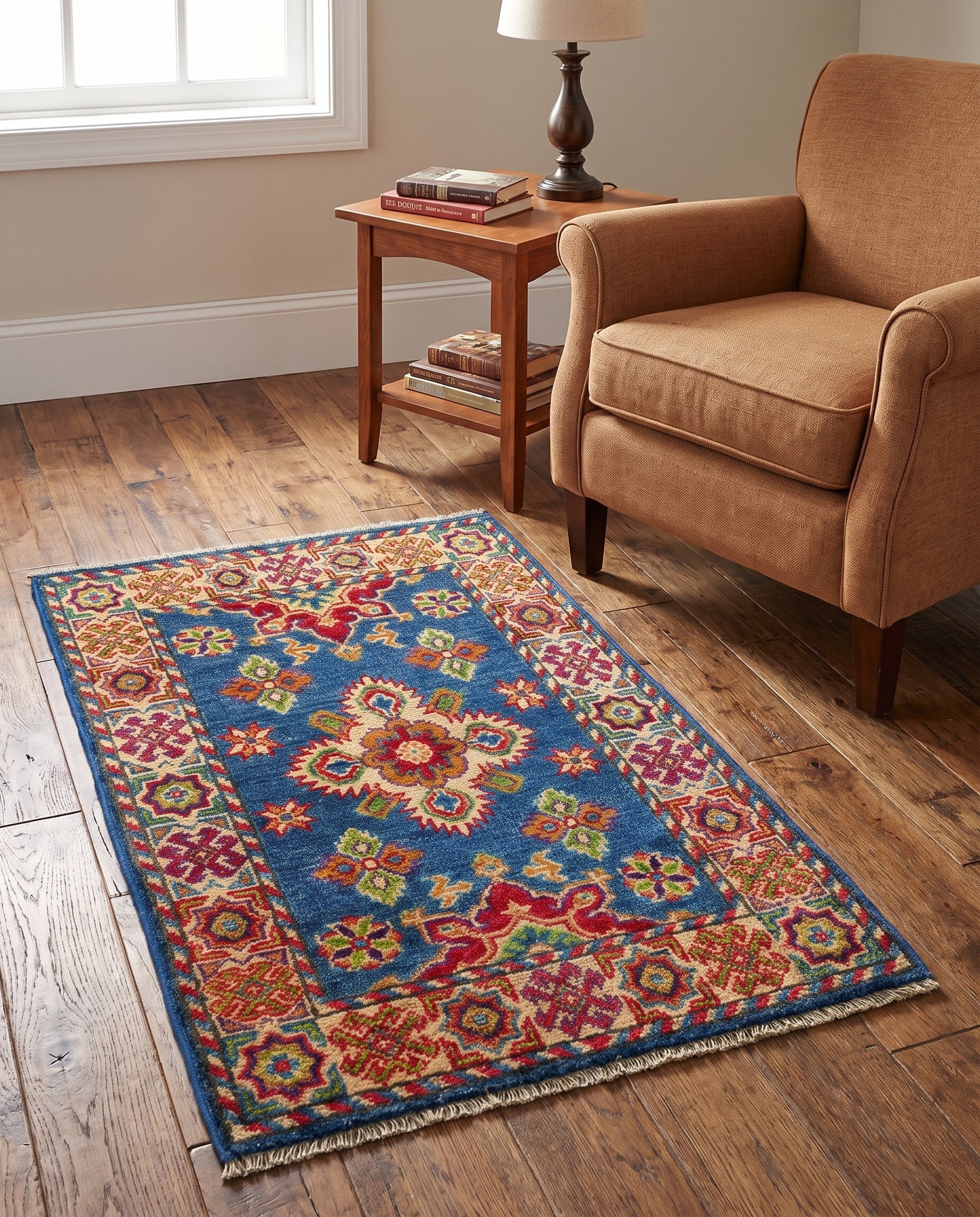 2' x 3' 3 Hand Knotted Kazak Rug